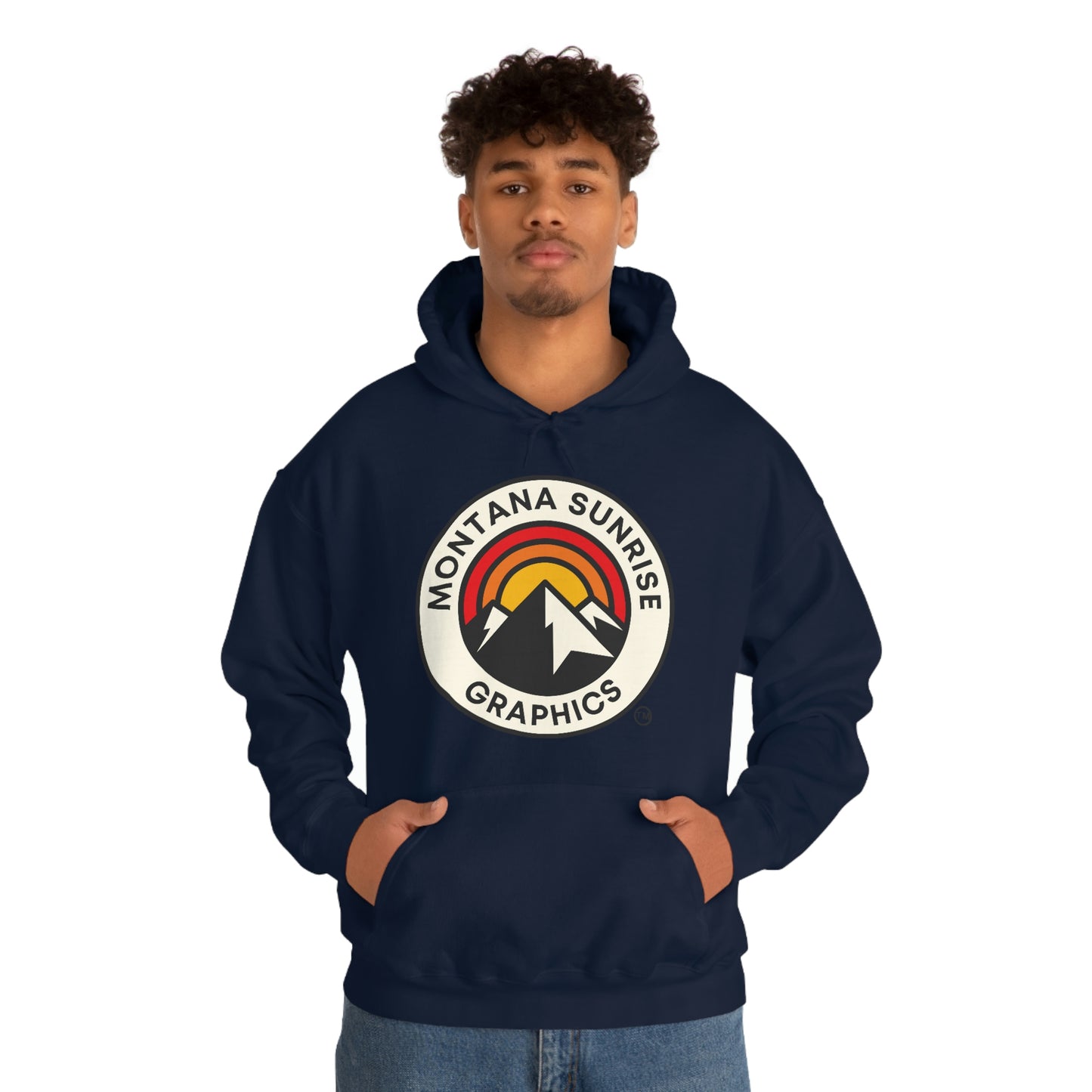 Unisex Hoodie-Montana Sunrise Graphics