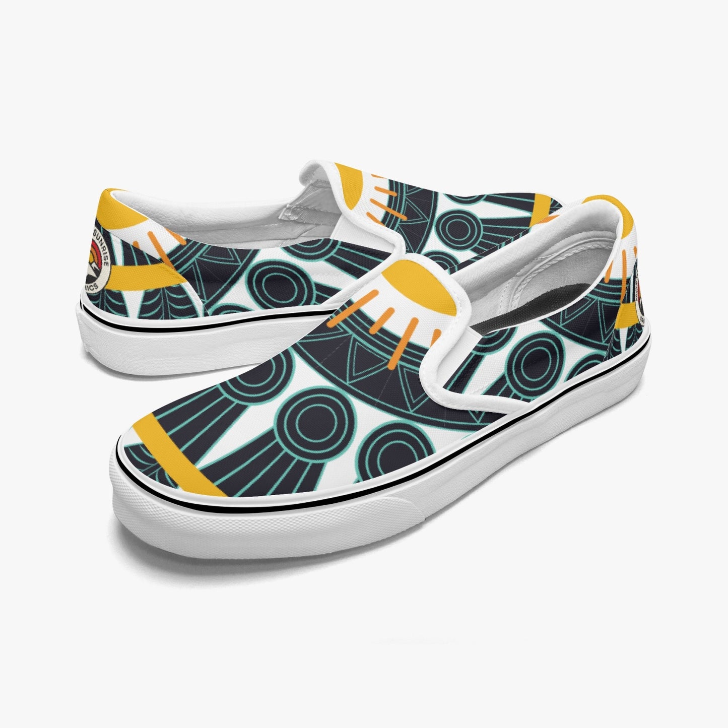 Slip-On Shoes-Teal Sun