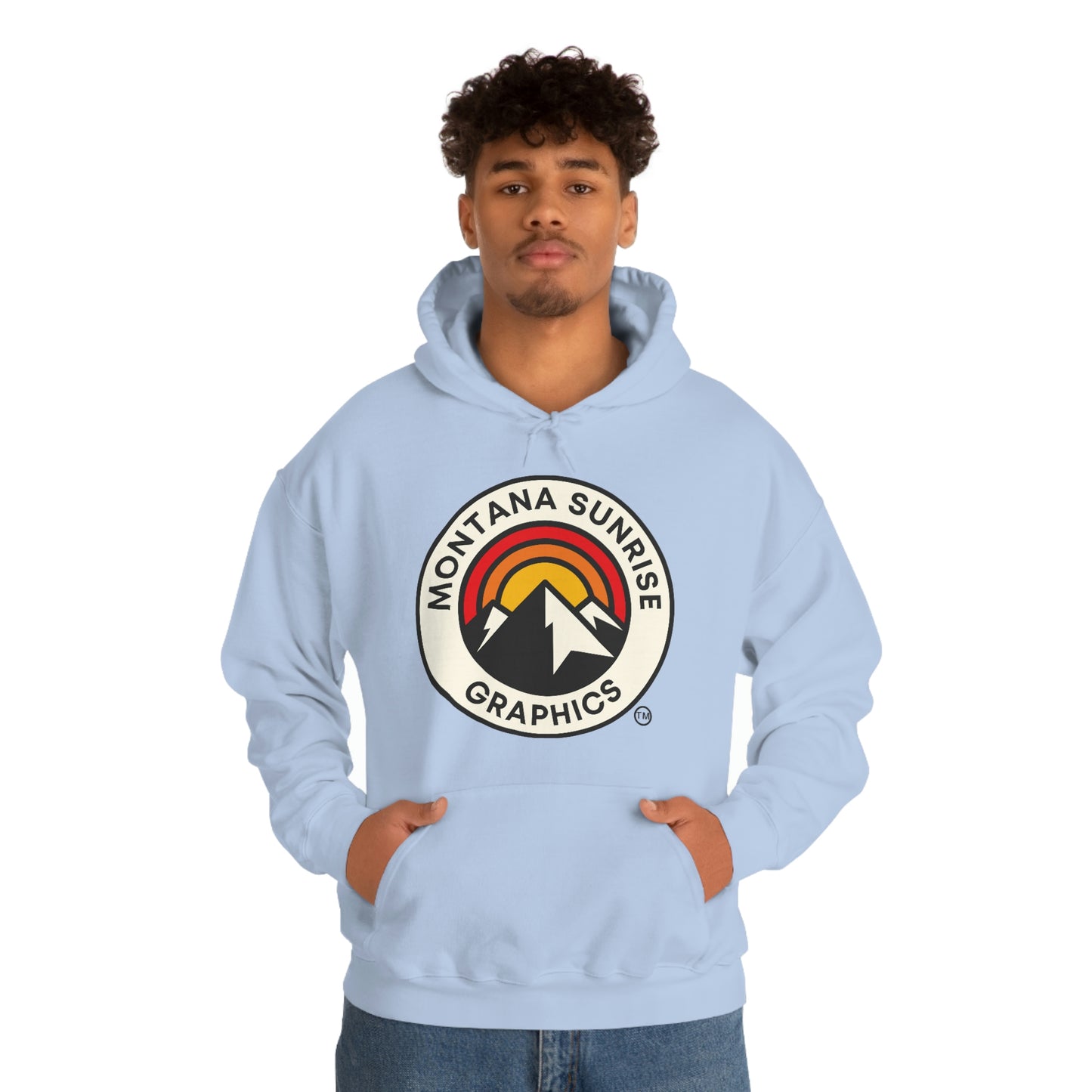 Unisex Hoodie-Montana Sunrise Graphics