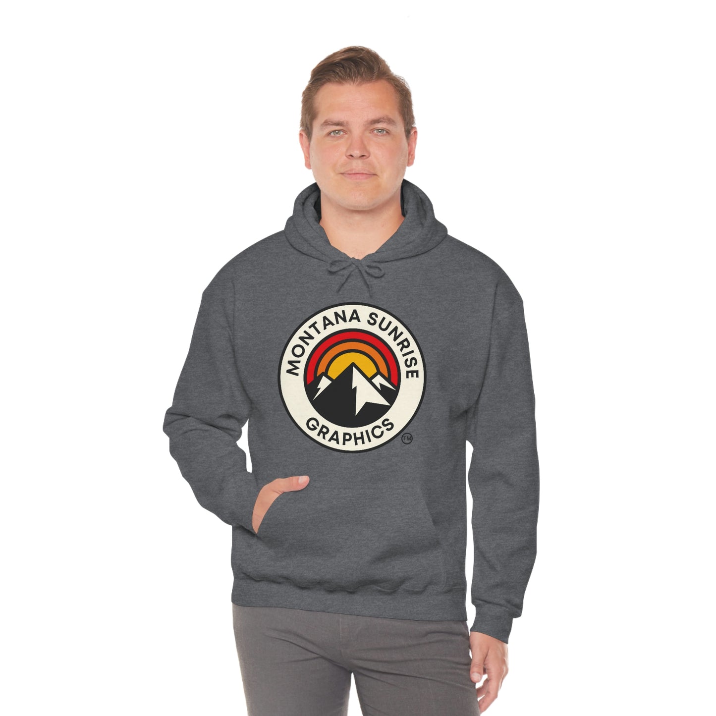 Unisex Hoodie-Montana Sunrise Graphics