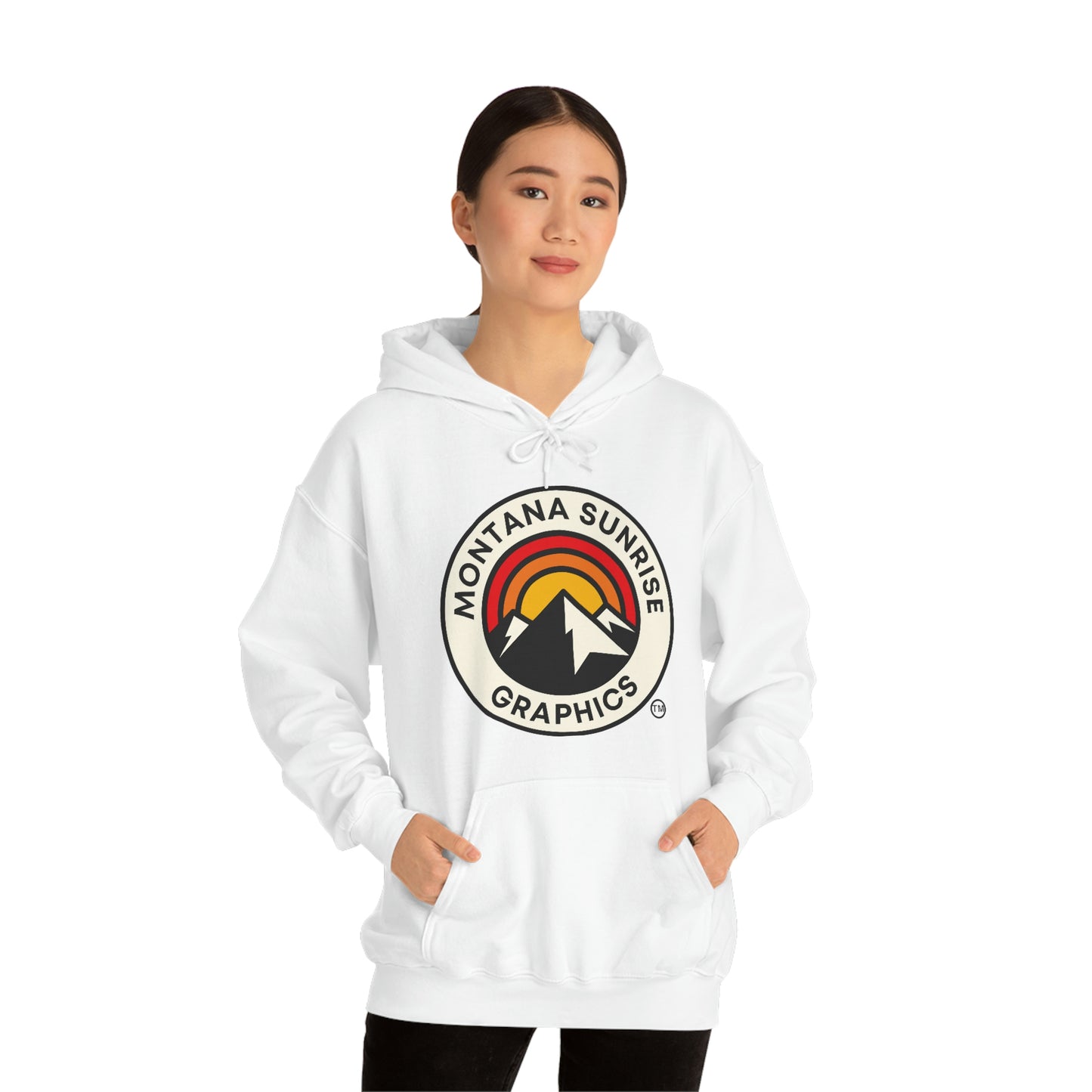 Unisex Hoodie-Montana Sunrise Graphics