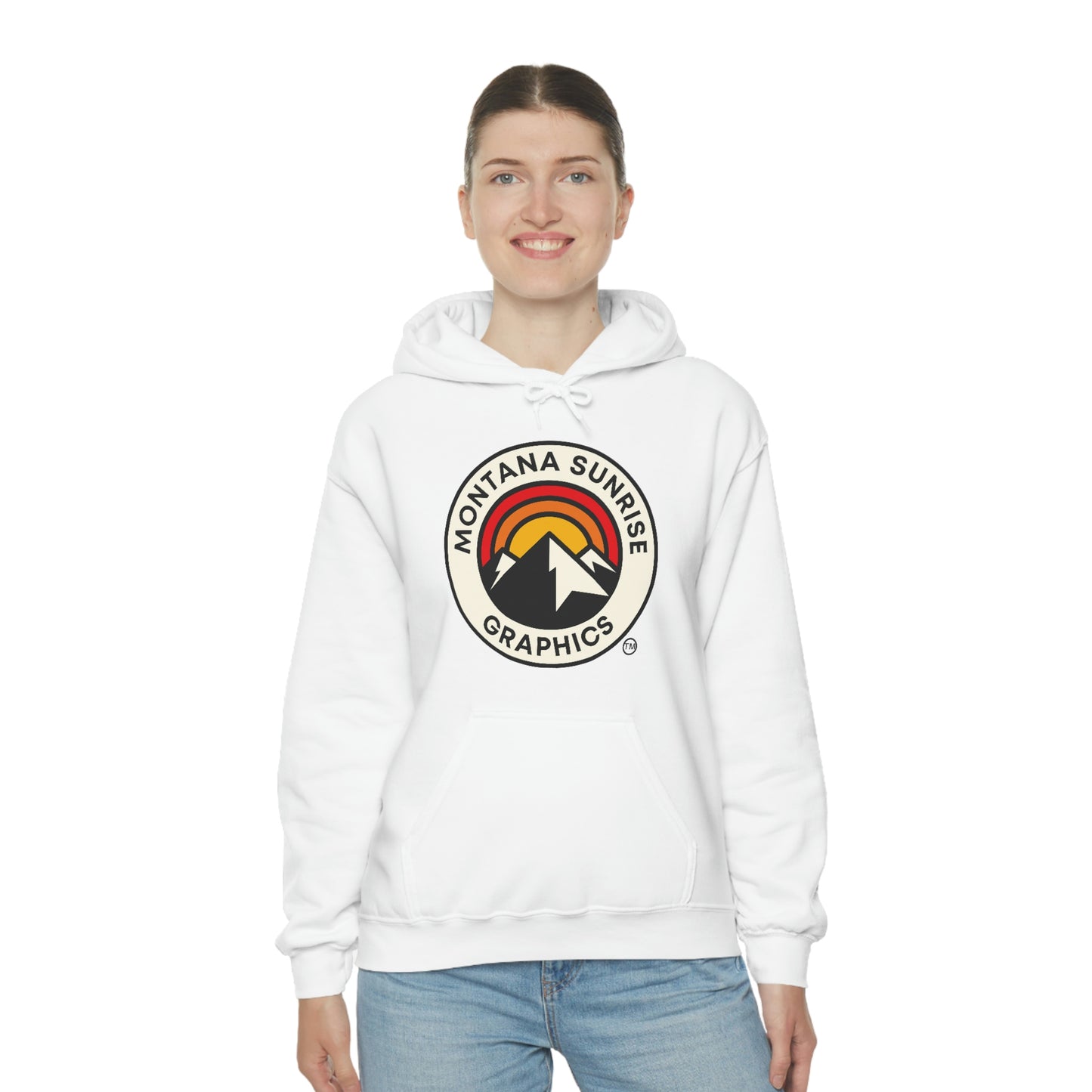 Unisex Hoodie-Montana Sunrise Graphics