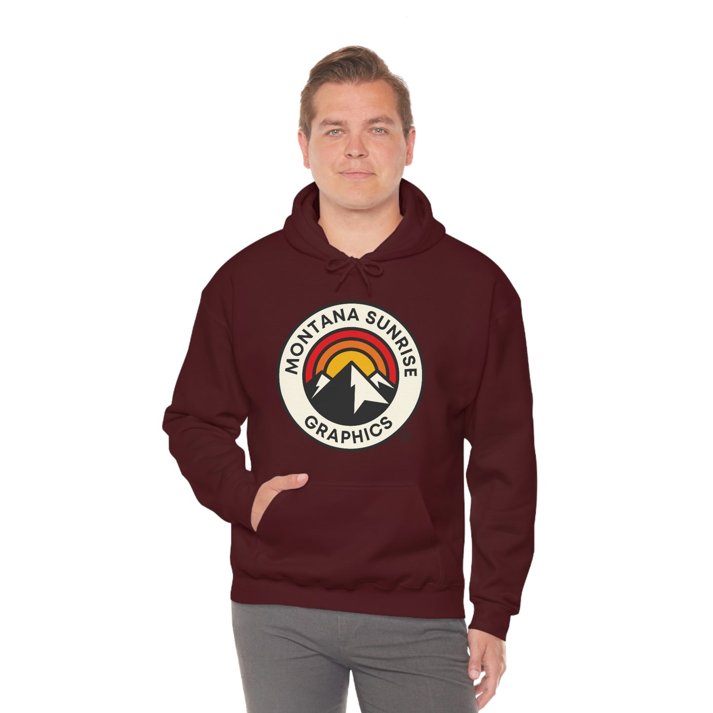 Unisex Hoodie-Montana Sunrise Graphics