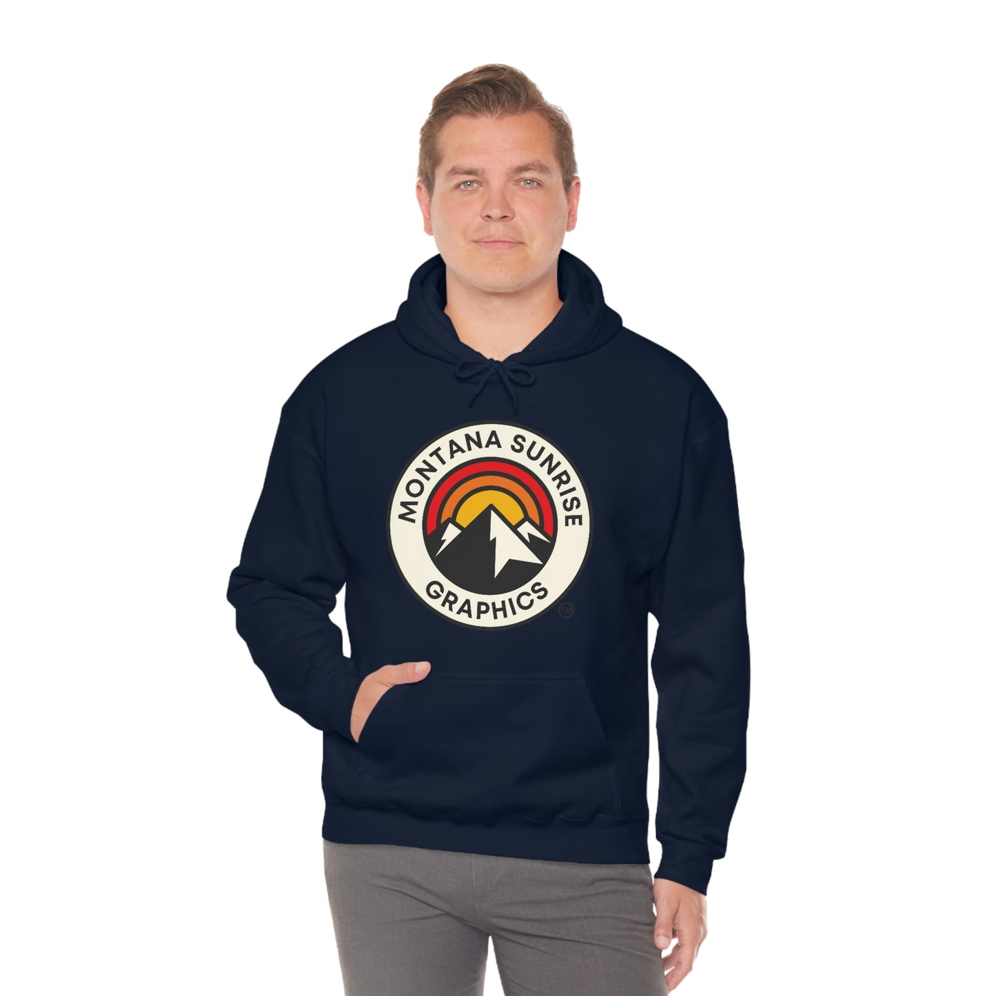 Unisex Hoodie-Montana Sunrise Graphics