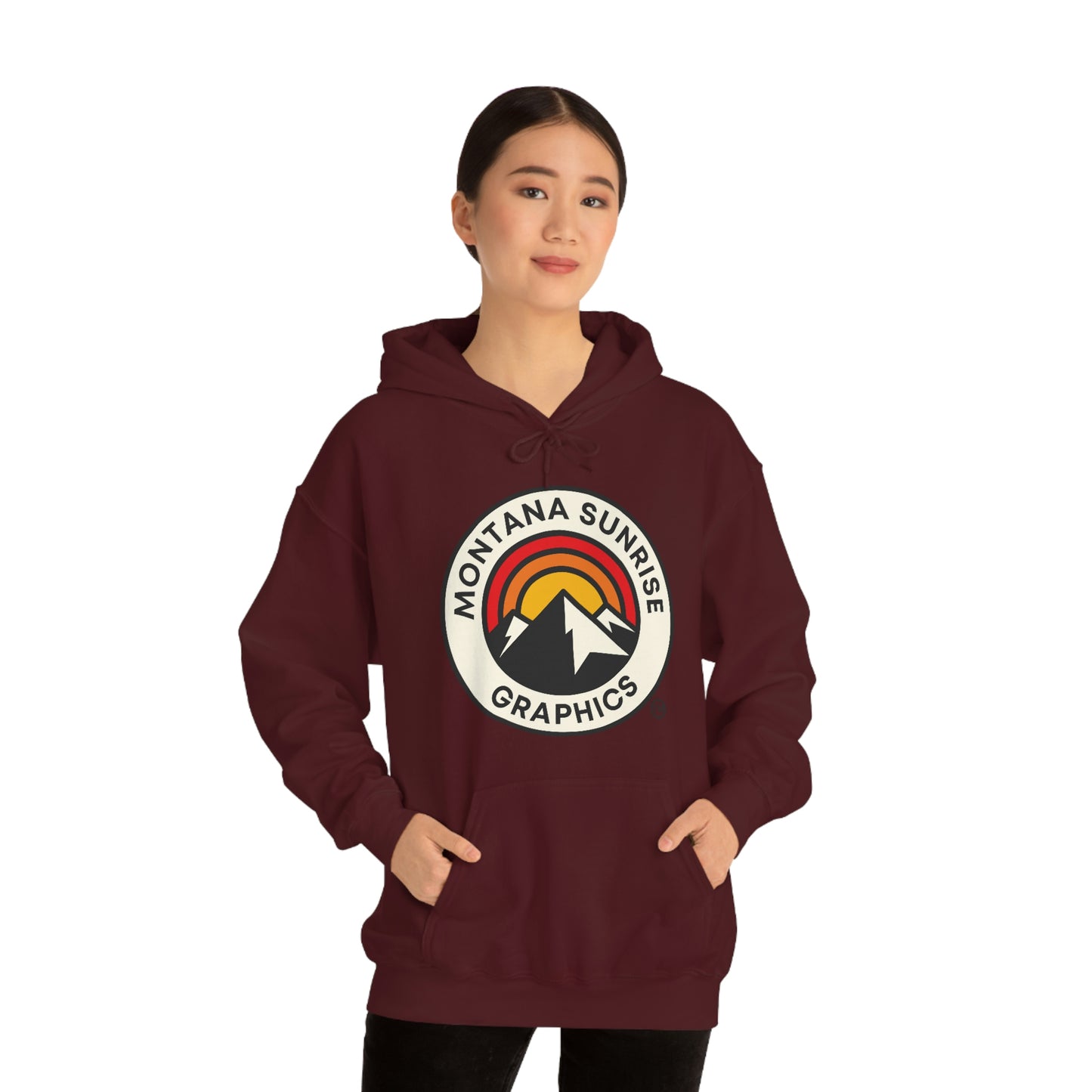 Unisex Hoodie-Montana Sunrise Graphics