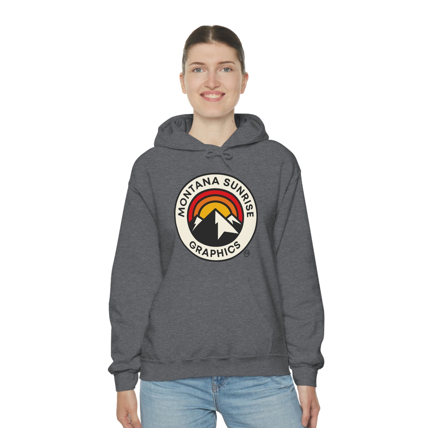 Unisex Hoodie-Montana Sunrise Graphics