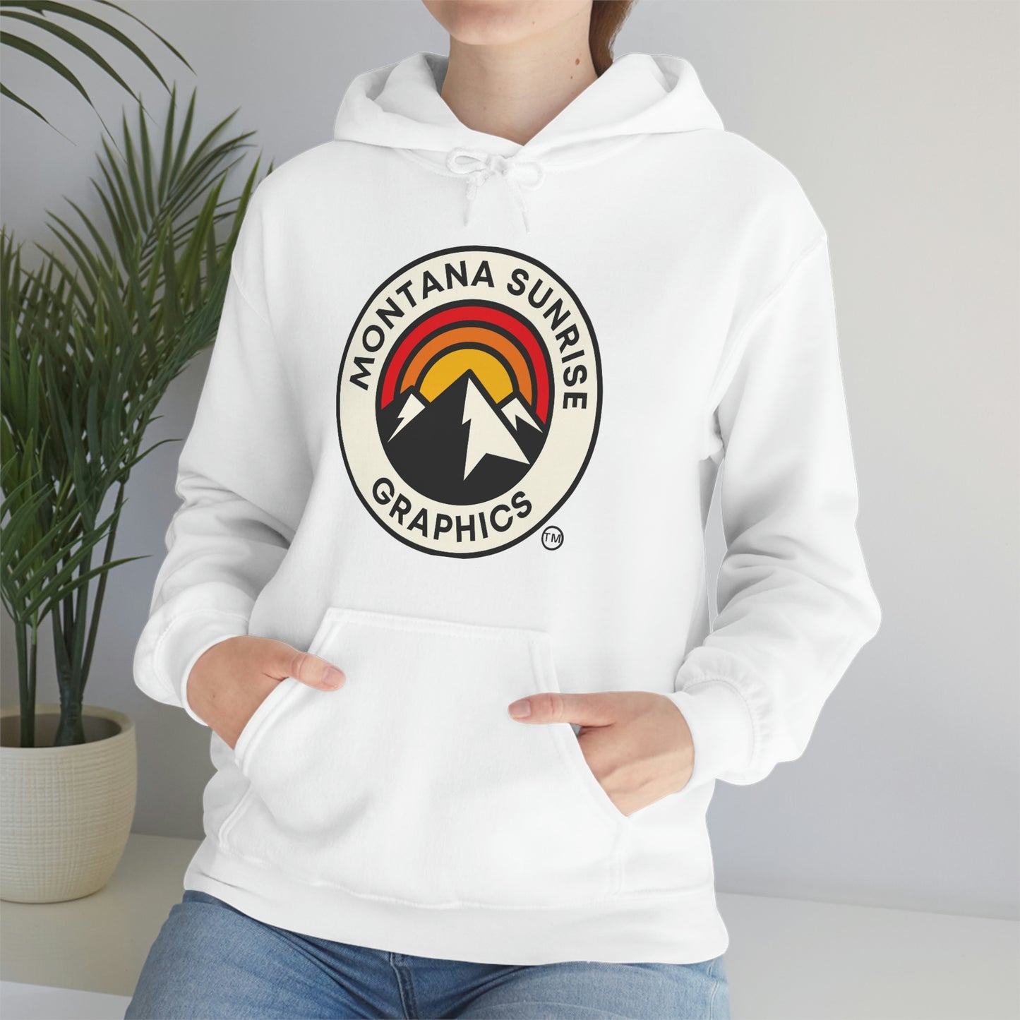 Unisex Hoodie-Montana Sunrise Graphics