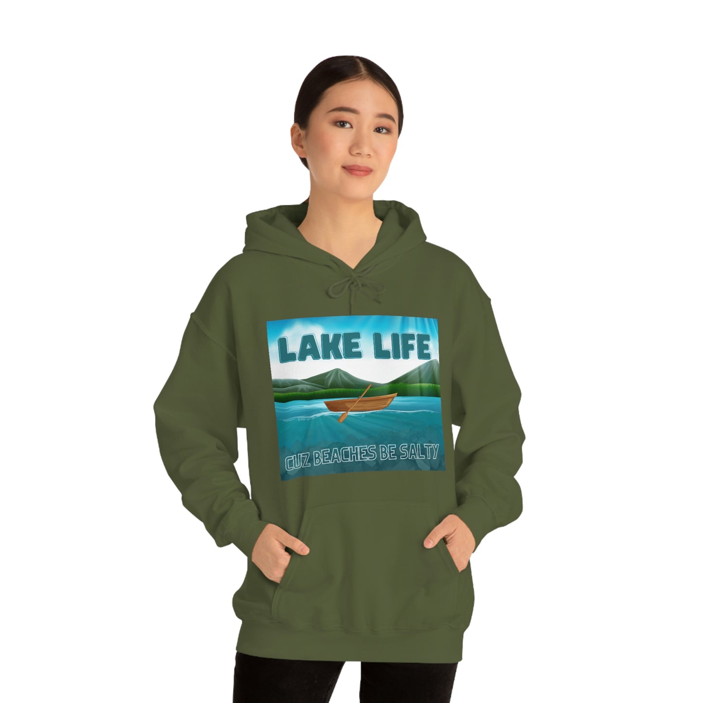 Unisex Hoodie-Lake Life Cuz Beaches Be Salty