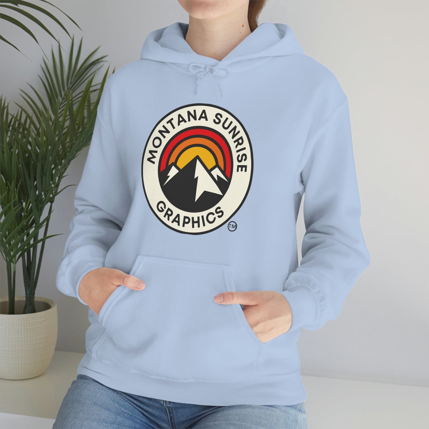 Unisex Hoodie-Montana Sunrise Graphics