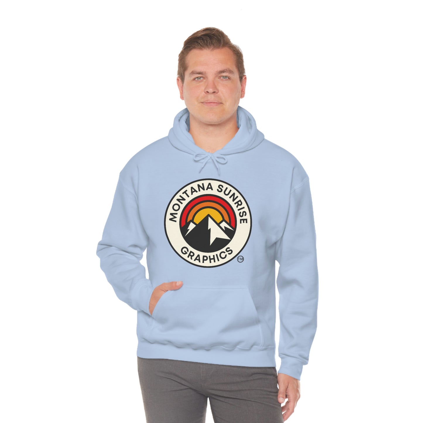 Unisex Hoodie-Montana Sunrise Graphics