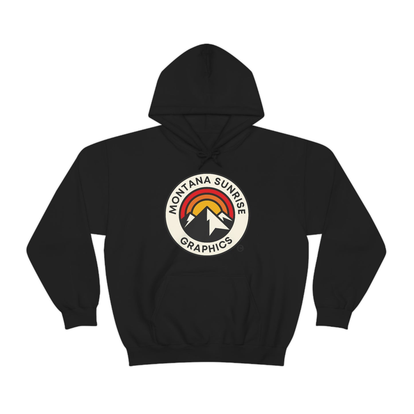 Unisex Hoodie-Montana Sunrise Graphics