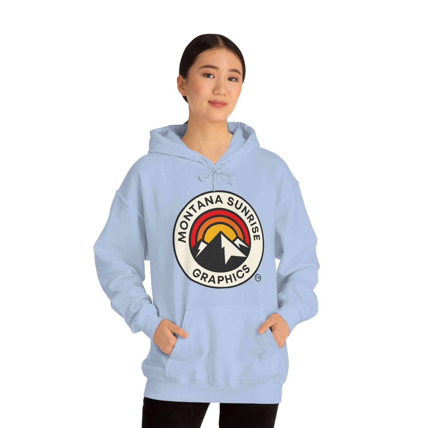 Unisex Hoodie-Montana Sunrise Graphics