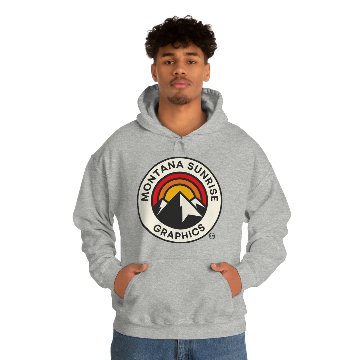 Unisex Hoodie-Montana Sunrise Graphics