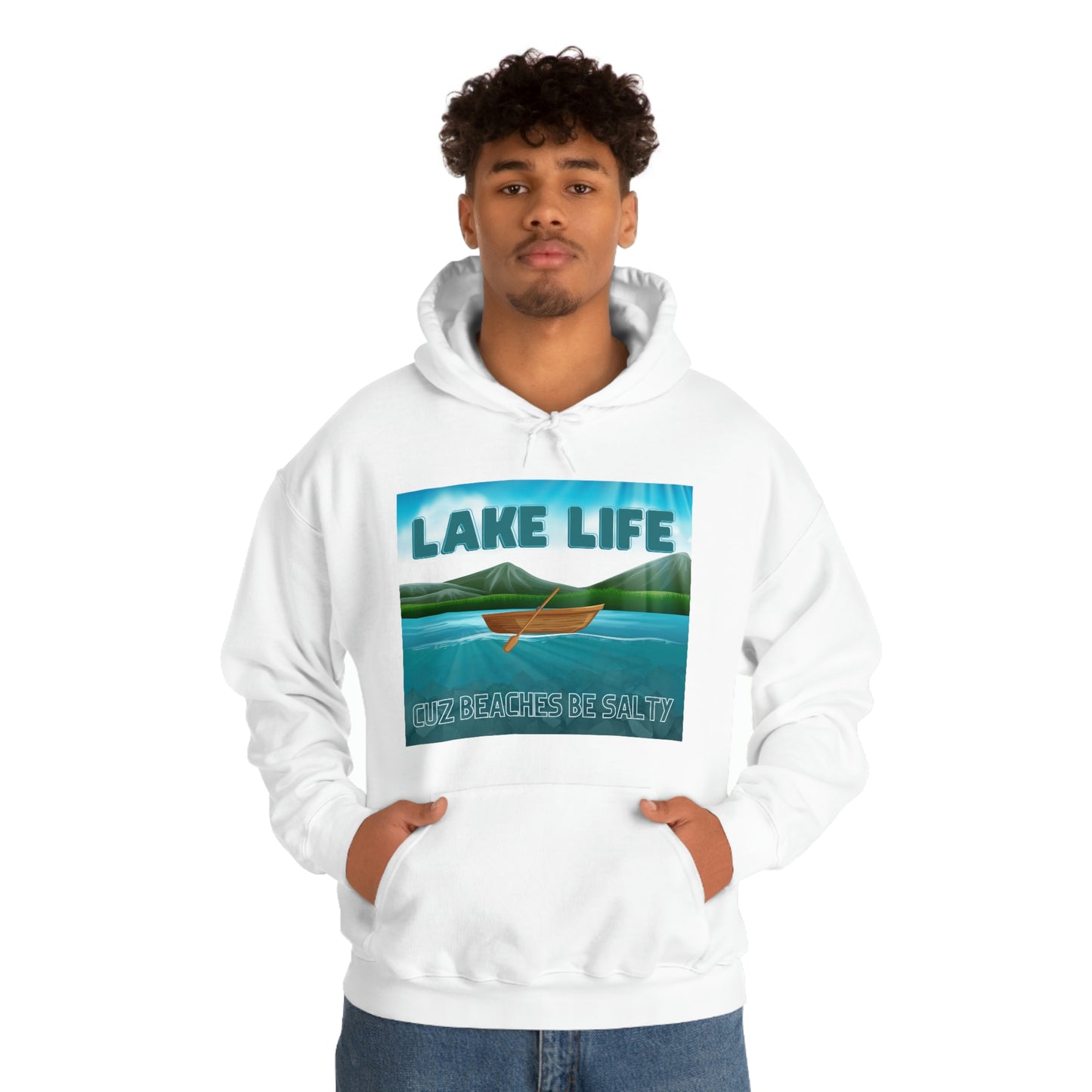 Unisex Hoodie-Lake Life Cuz Beaches Be Salty