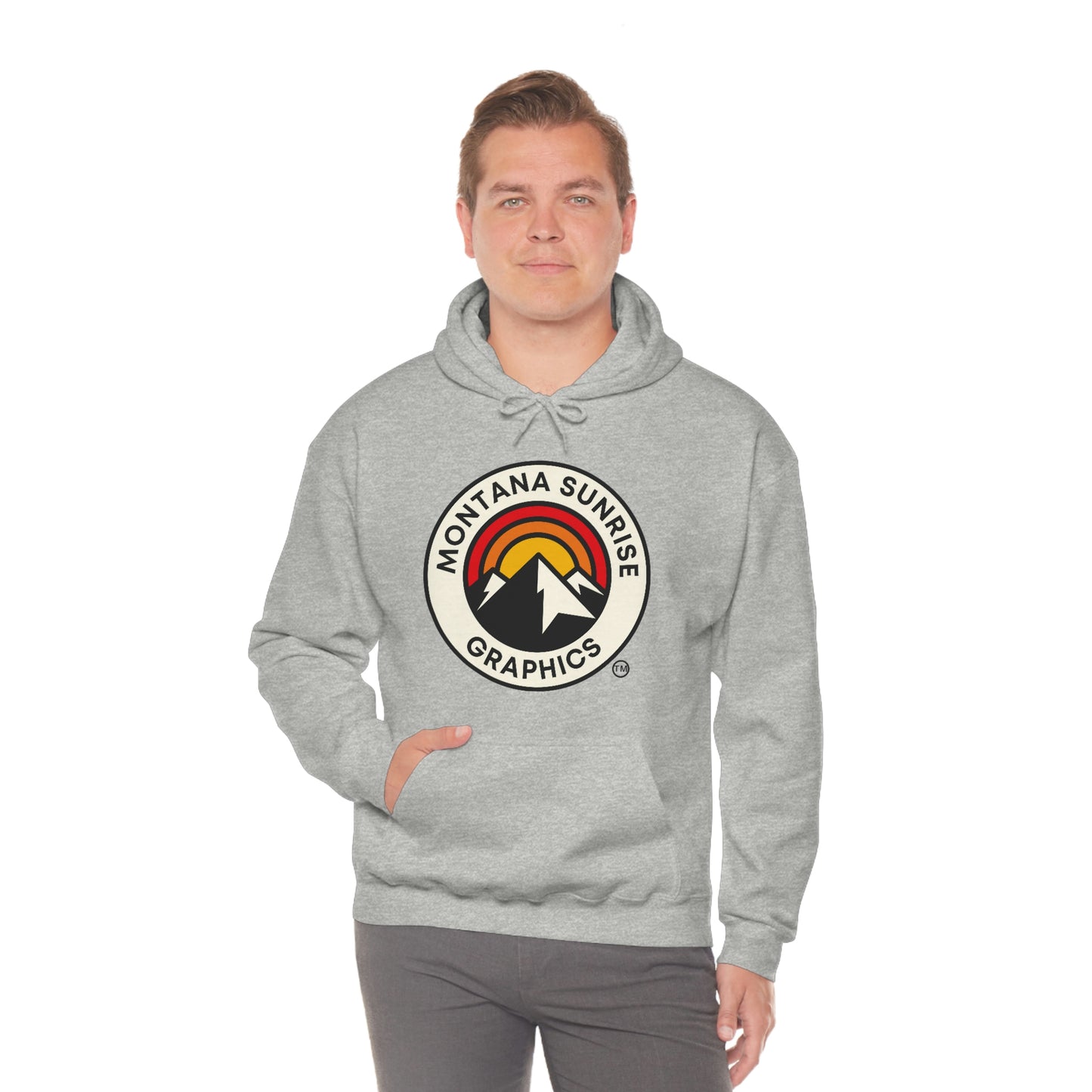 Unisex Hoodie-Montana Sunrise Graphics