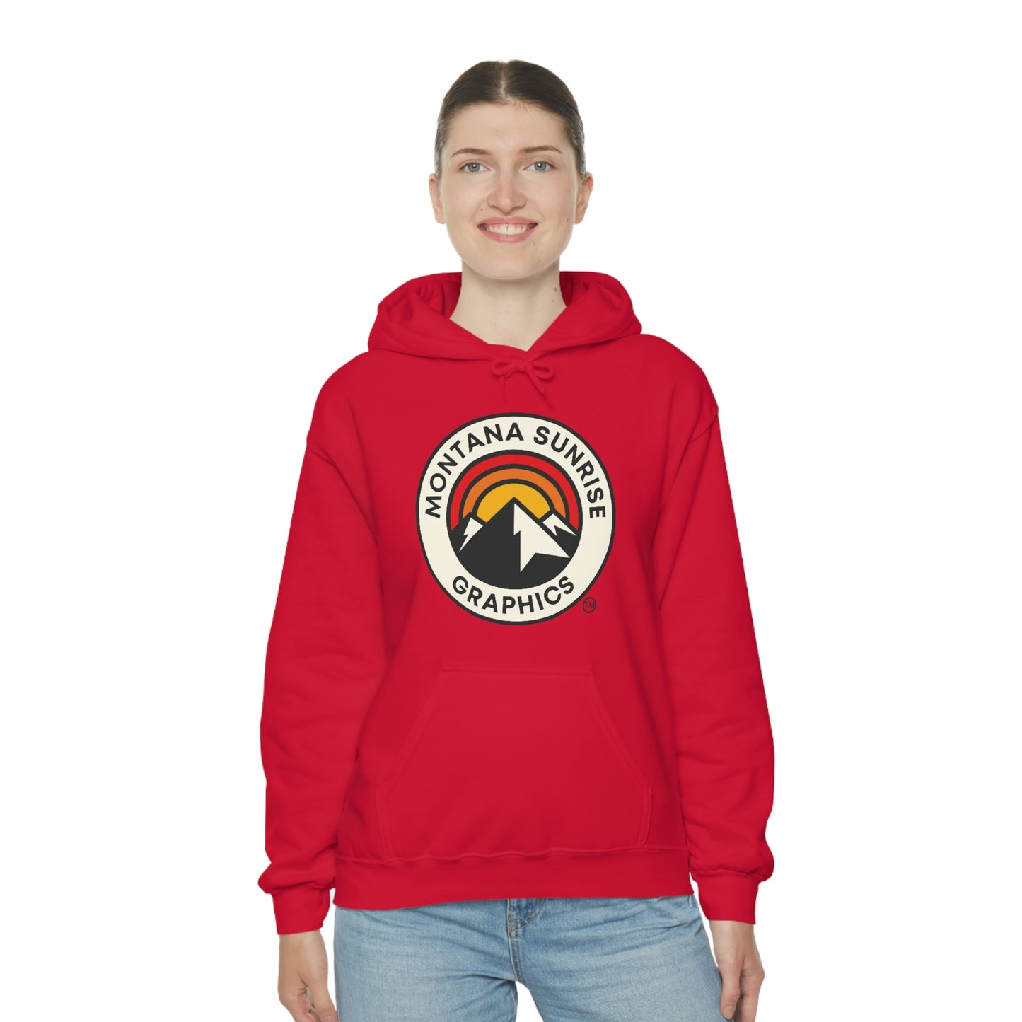 Unisex Hoodie-Montana Sunrise Graphics