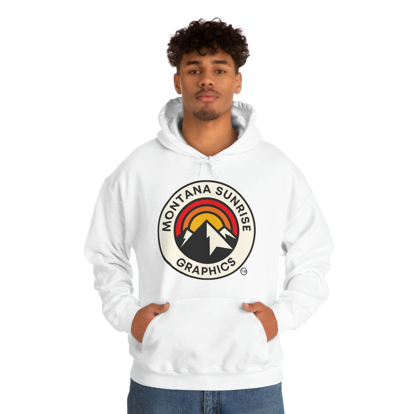 Unisex Hoodie-Montana Sunrise Graphics