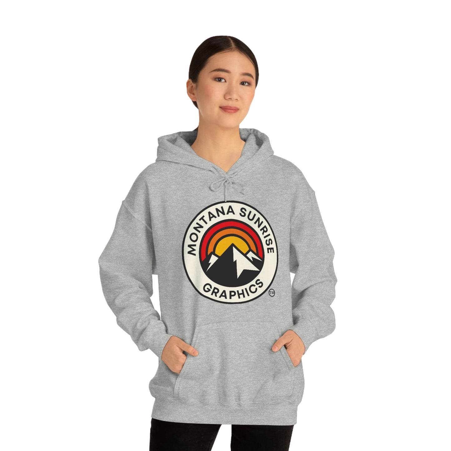 Unisex Hoodie-Montana Sunrise Graphics