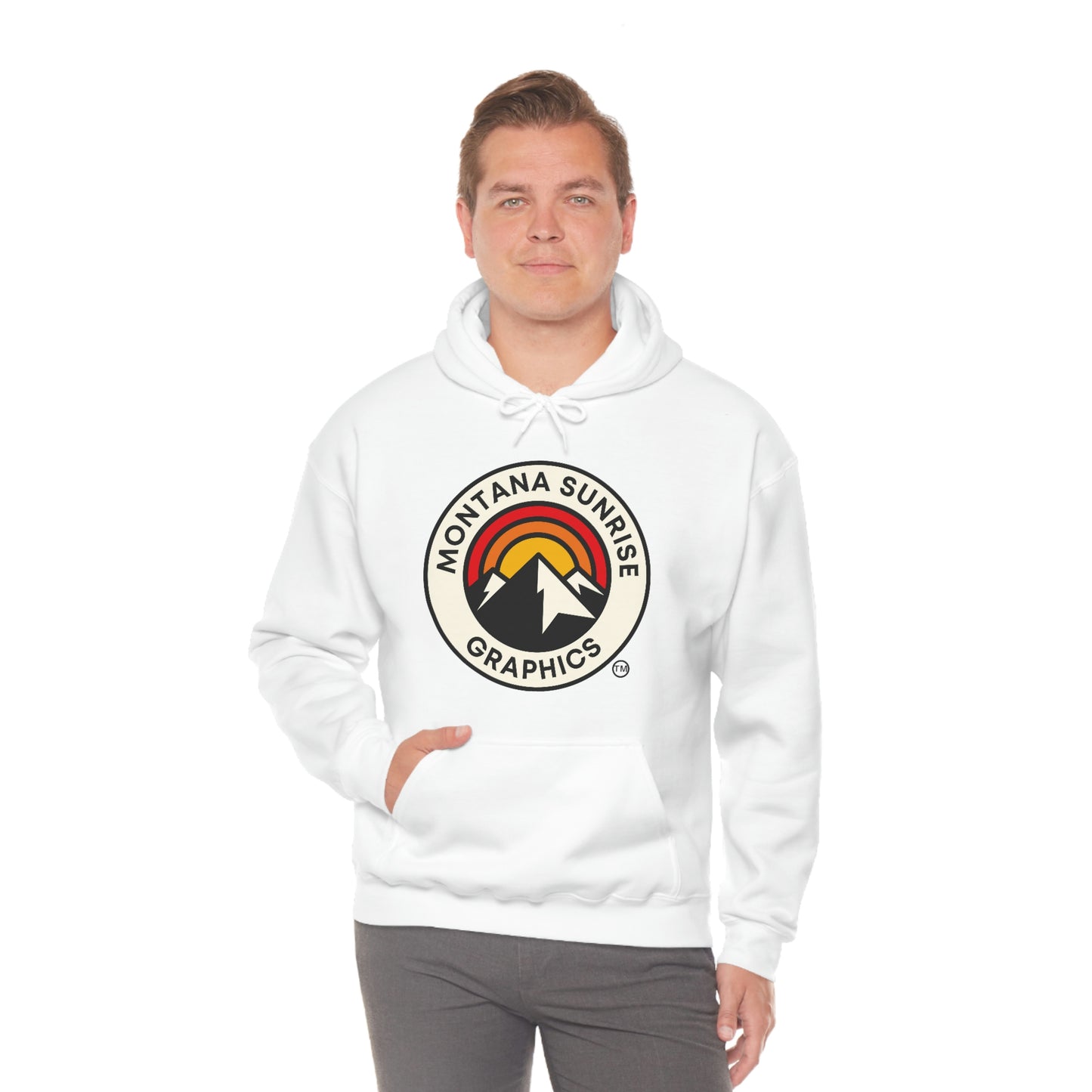 Unisex Hoodie-Montana Sunrise Graphics