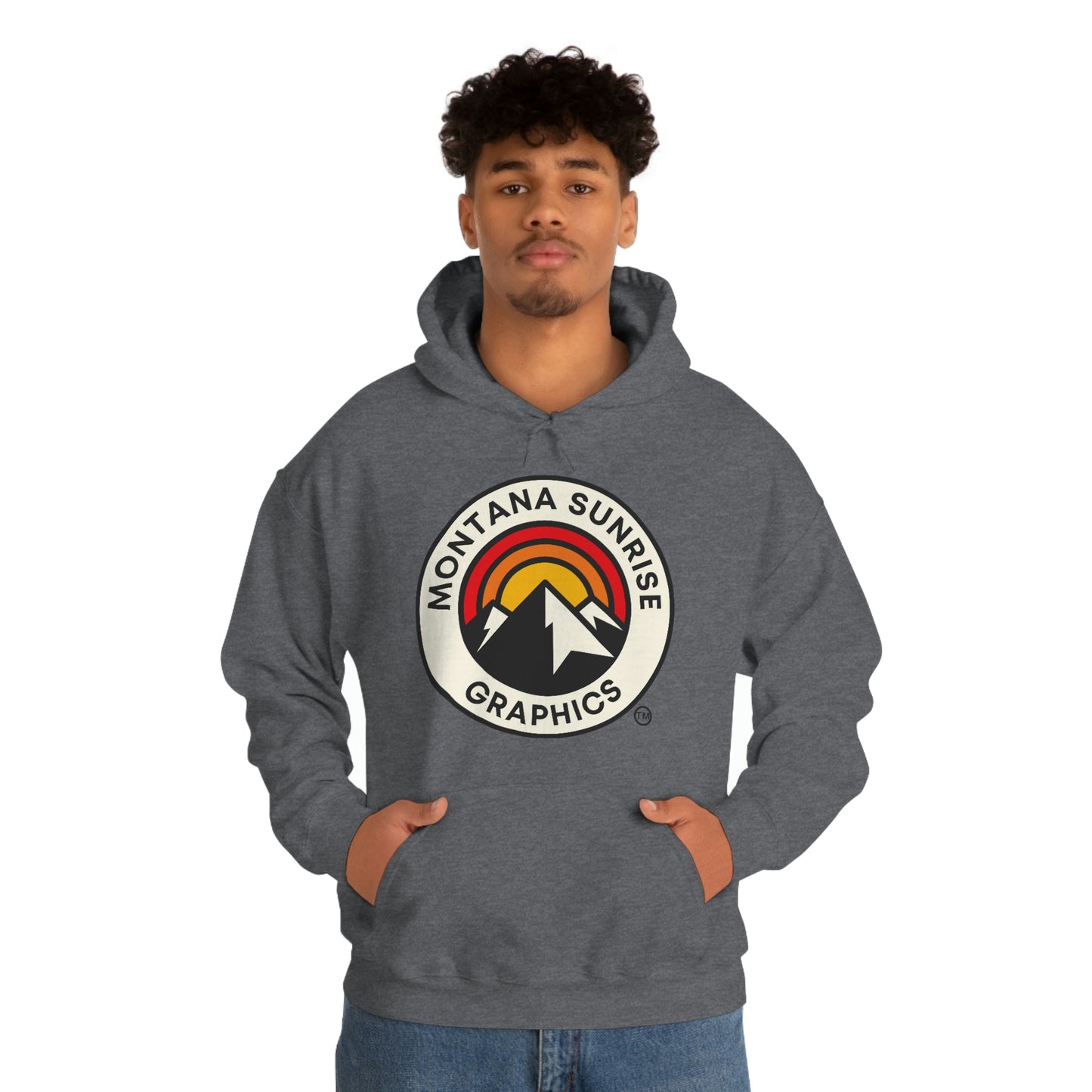 Unisex Hoodie-Montana Sunrise Graphics