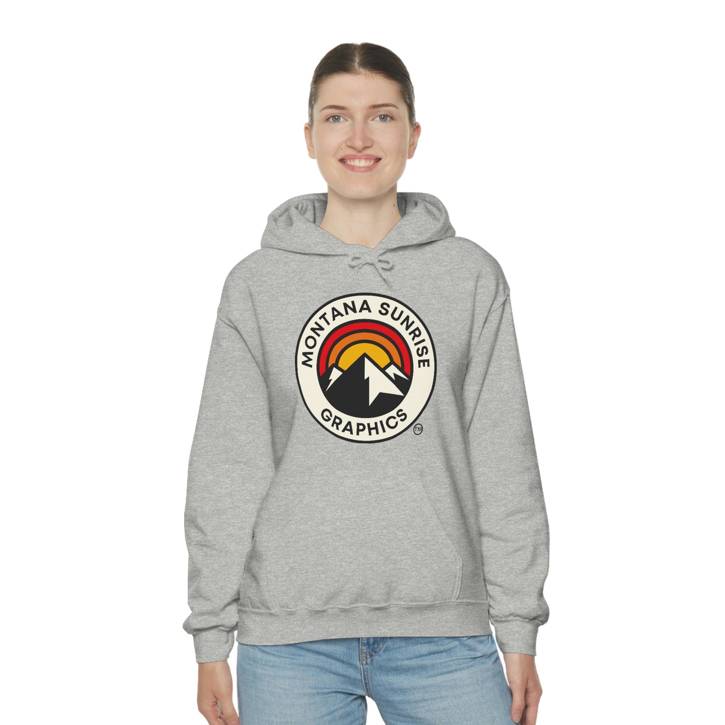 Unisex Hoodie-Montana Sunrise Graphics