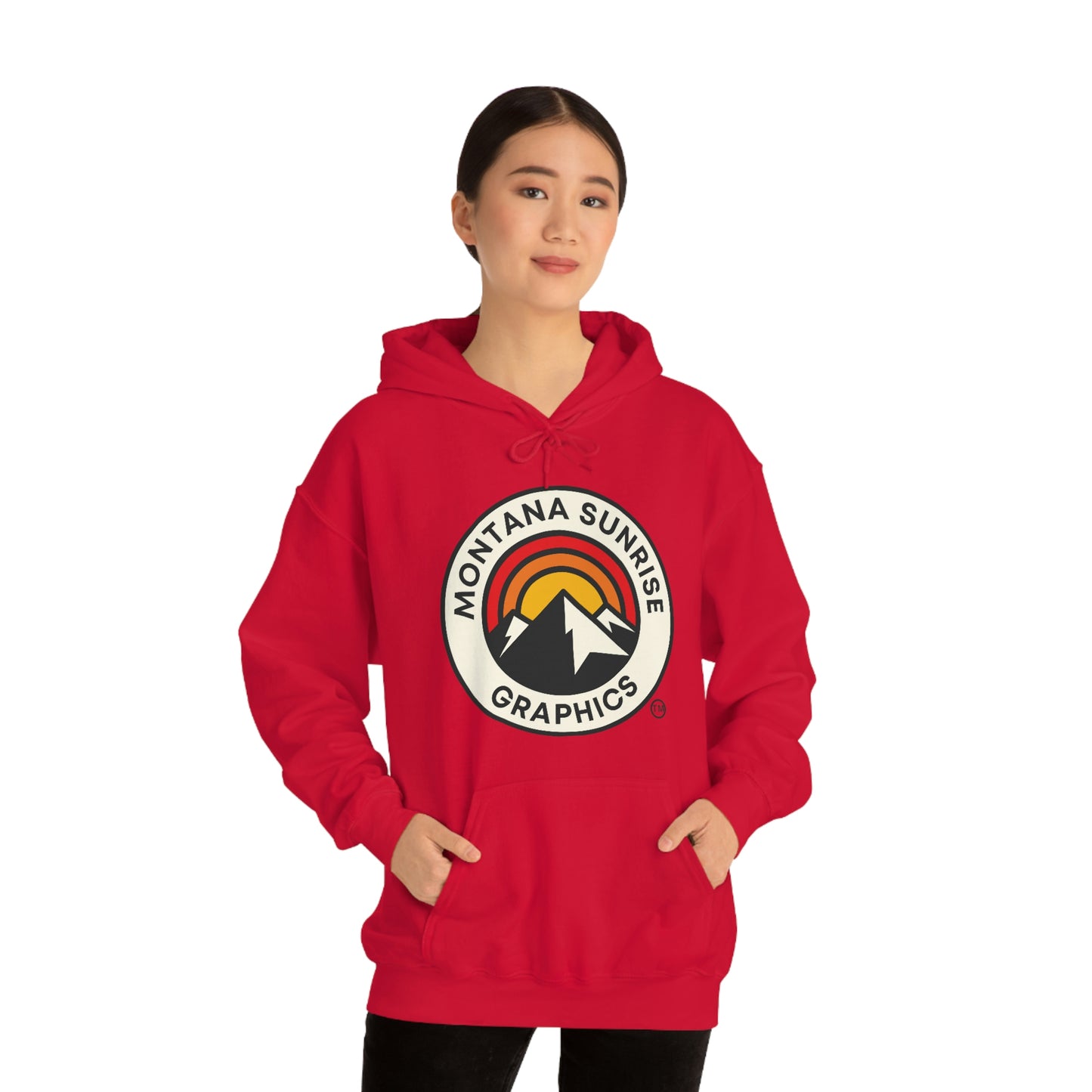 Unisex Hoodie-Montana Sunrise Graphics