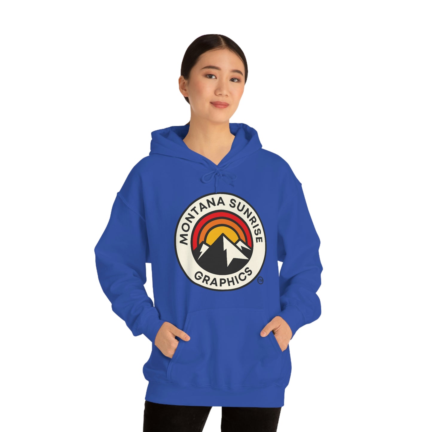 Unisex Hoodie-Montana Sunrise Graphics