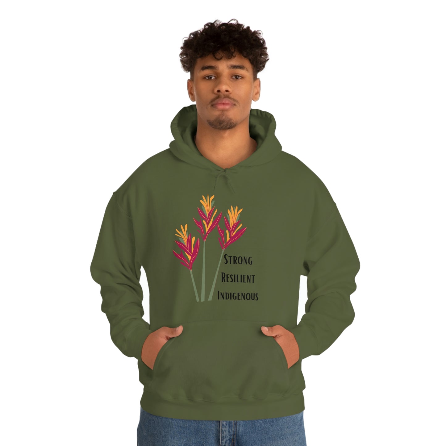 Unisex Hoodie-Strong Resilient Indigenous