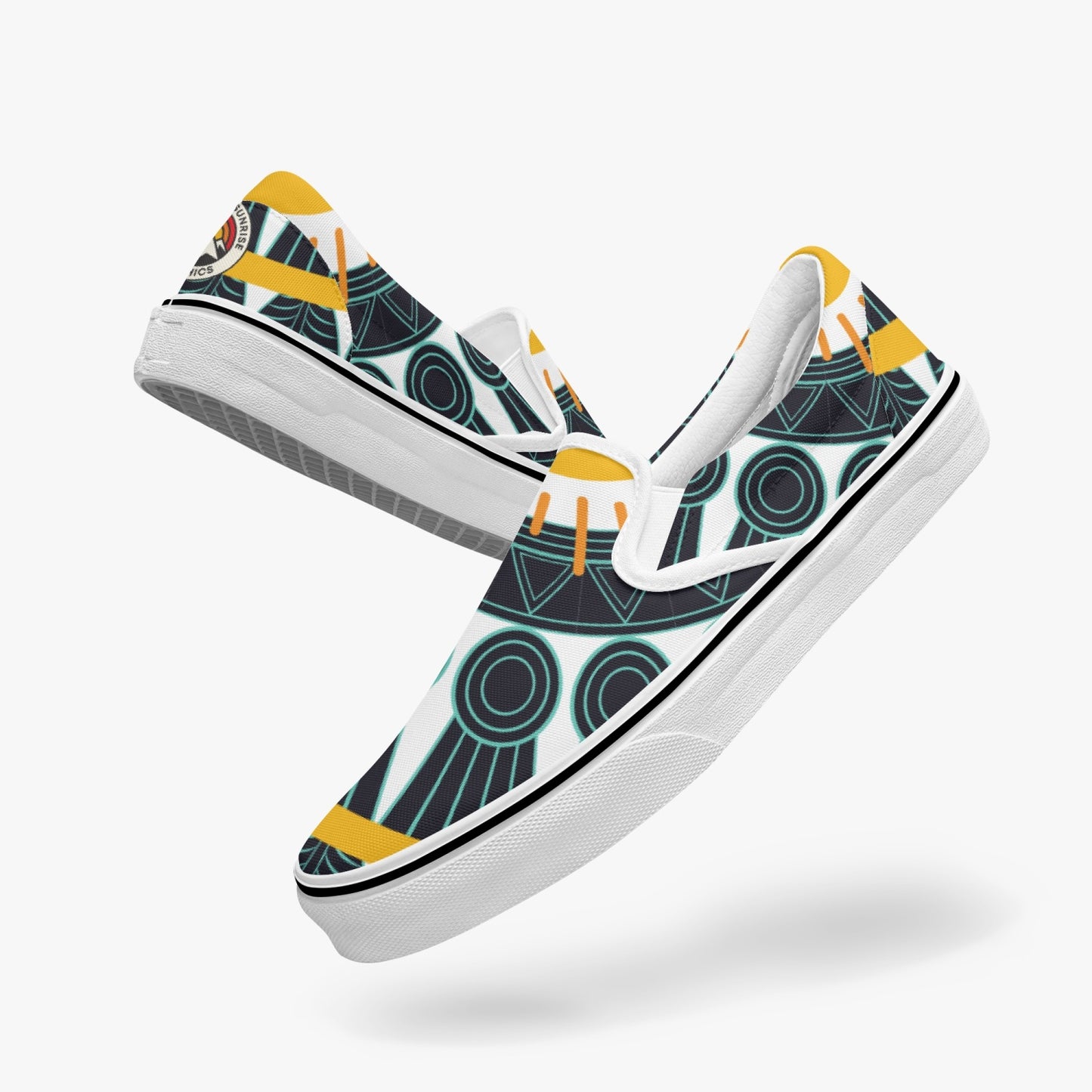 Slip-On Shoes-Teal Sun