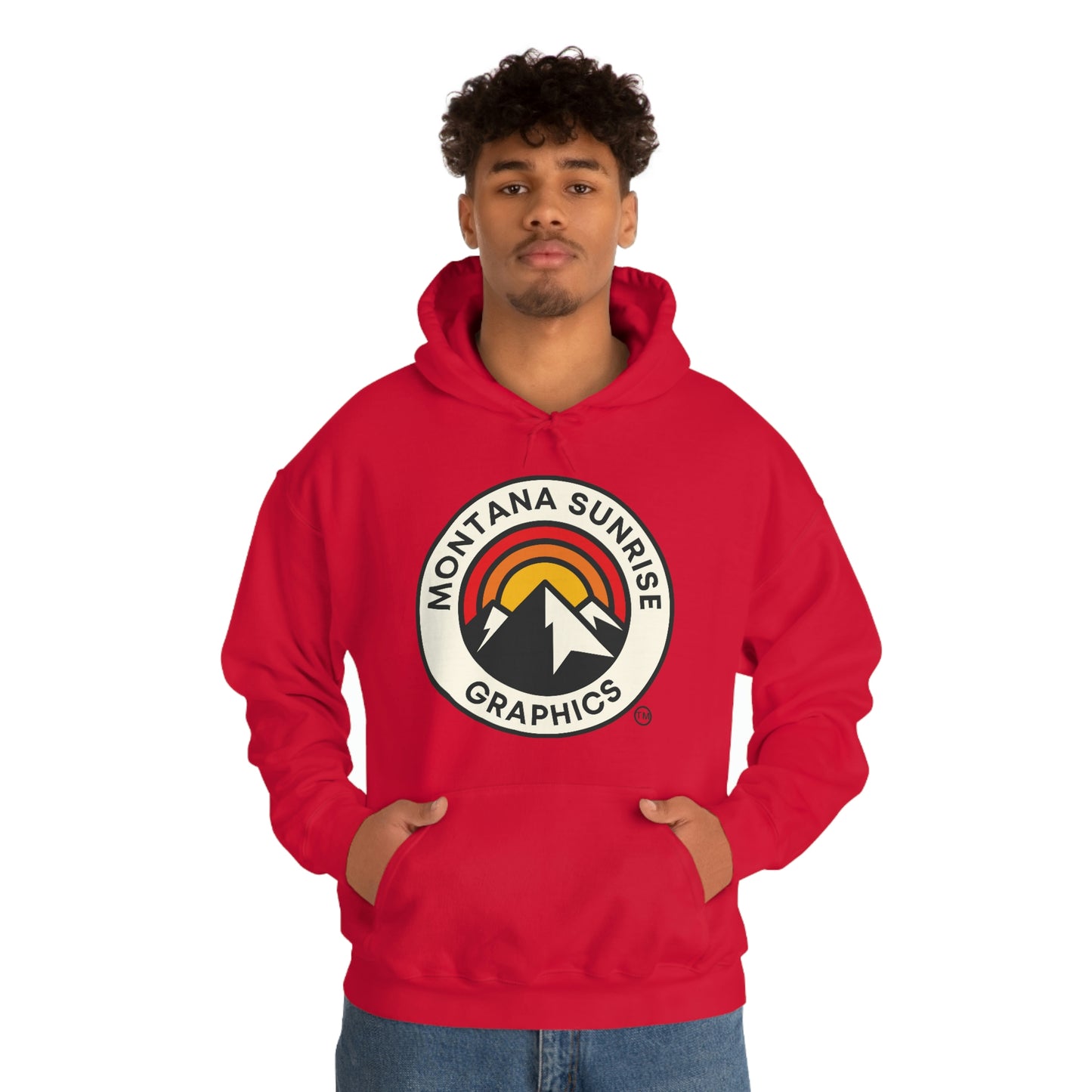 Unisex Hoodie-Montana Sunrise Graphics