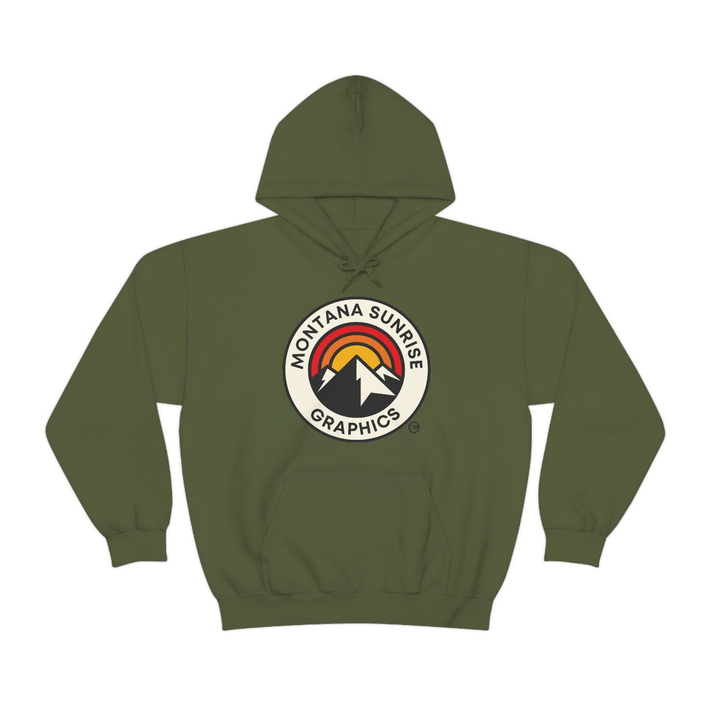 Unisex Hoodie-Montana Sunrise Graphics