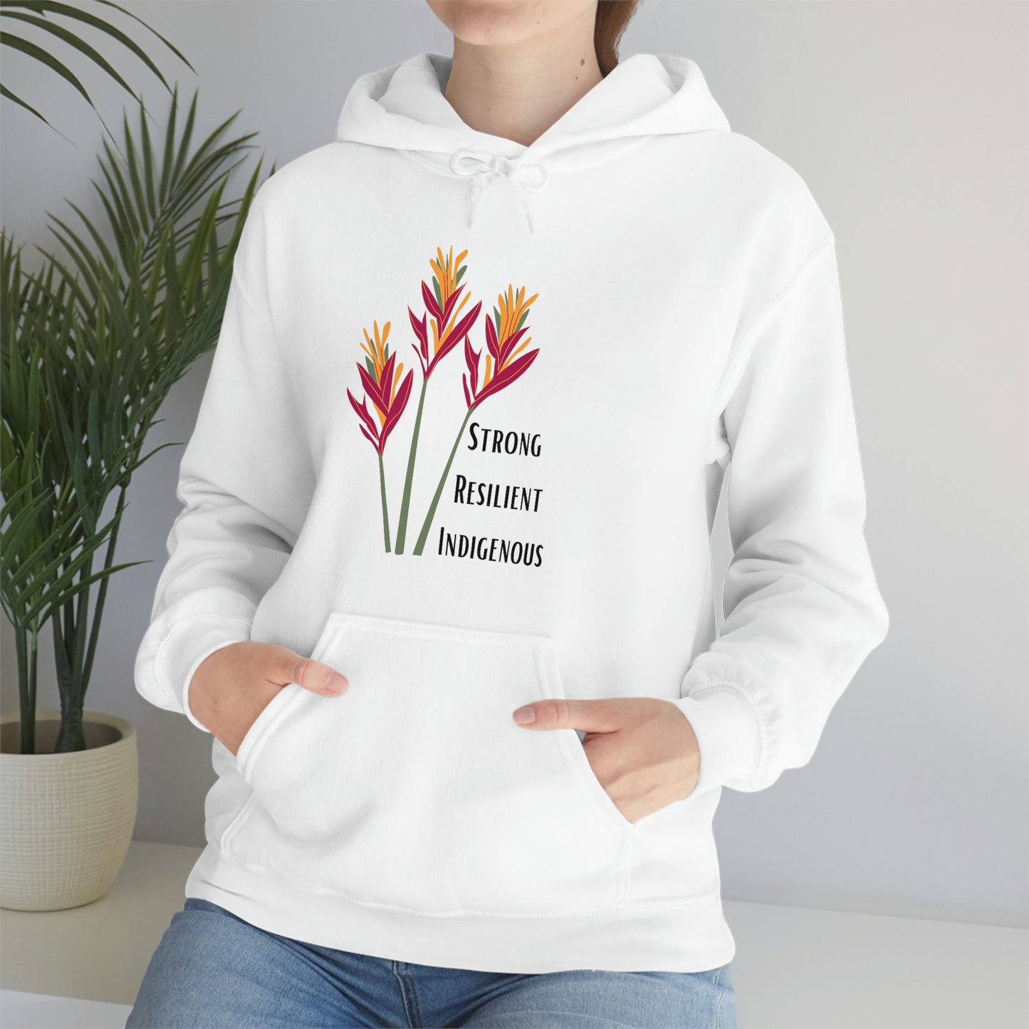 Unisex Hoodie-Strong Resilient Indigenous