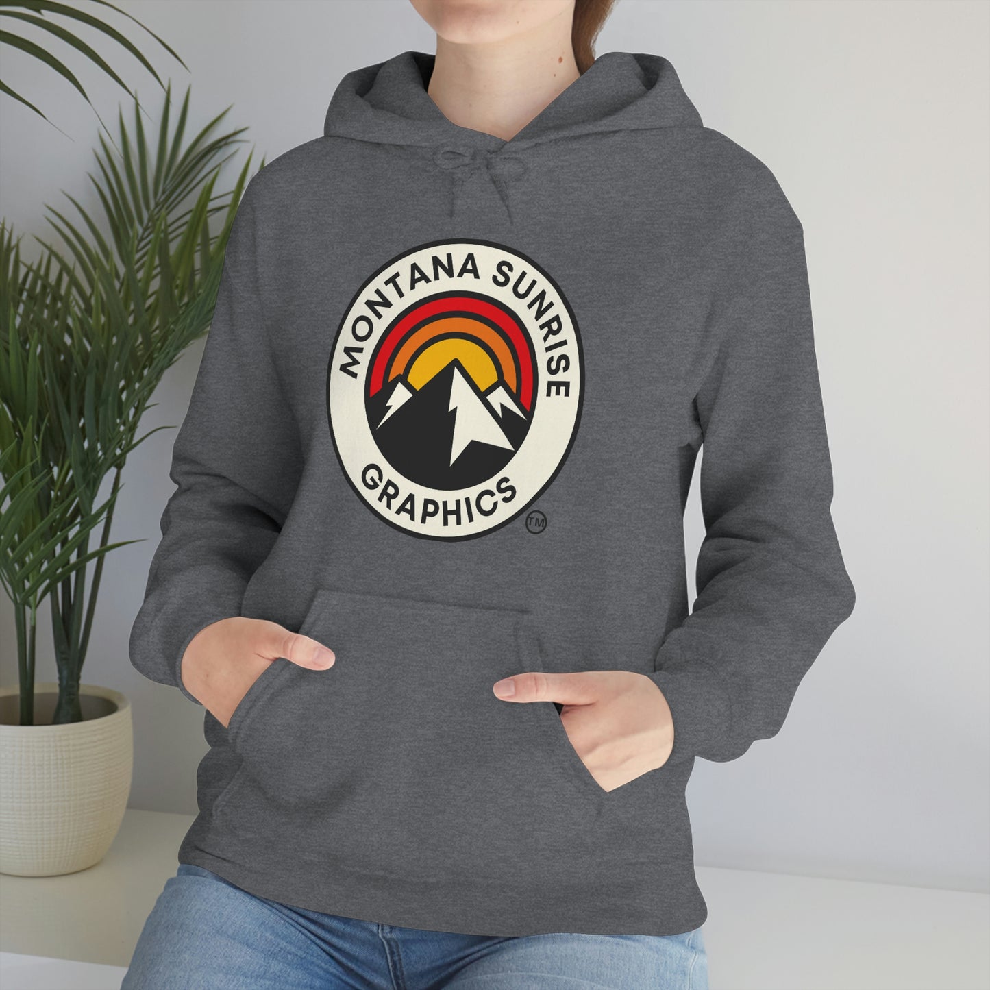 Unisex Hoodie-Montana Sunrise Graphics