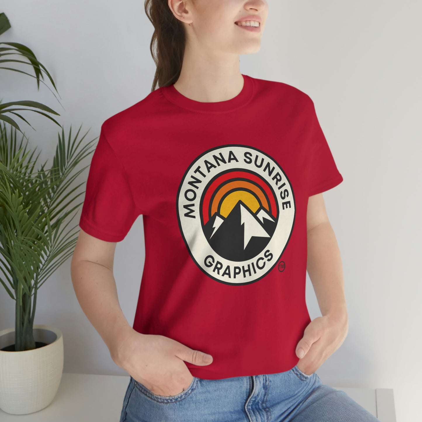 Unisex Montana Sunrise Graphics T-Shirt