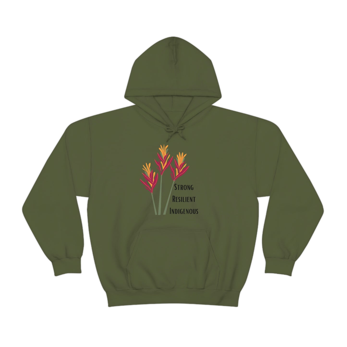 Unisex Hoodie-Strong Resilient Indigenous