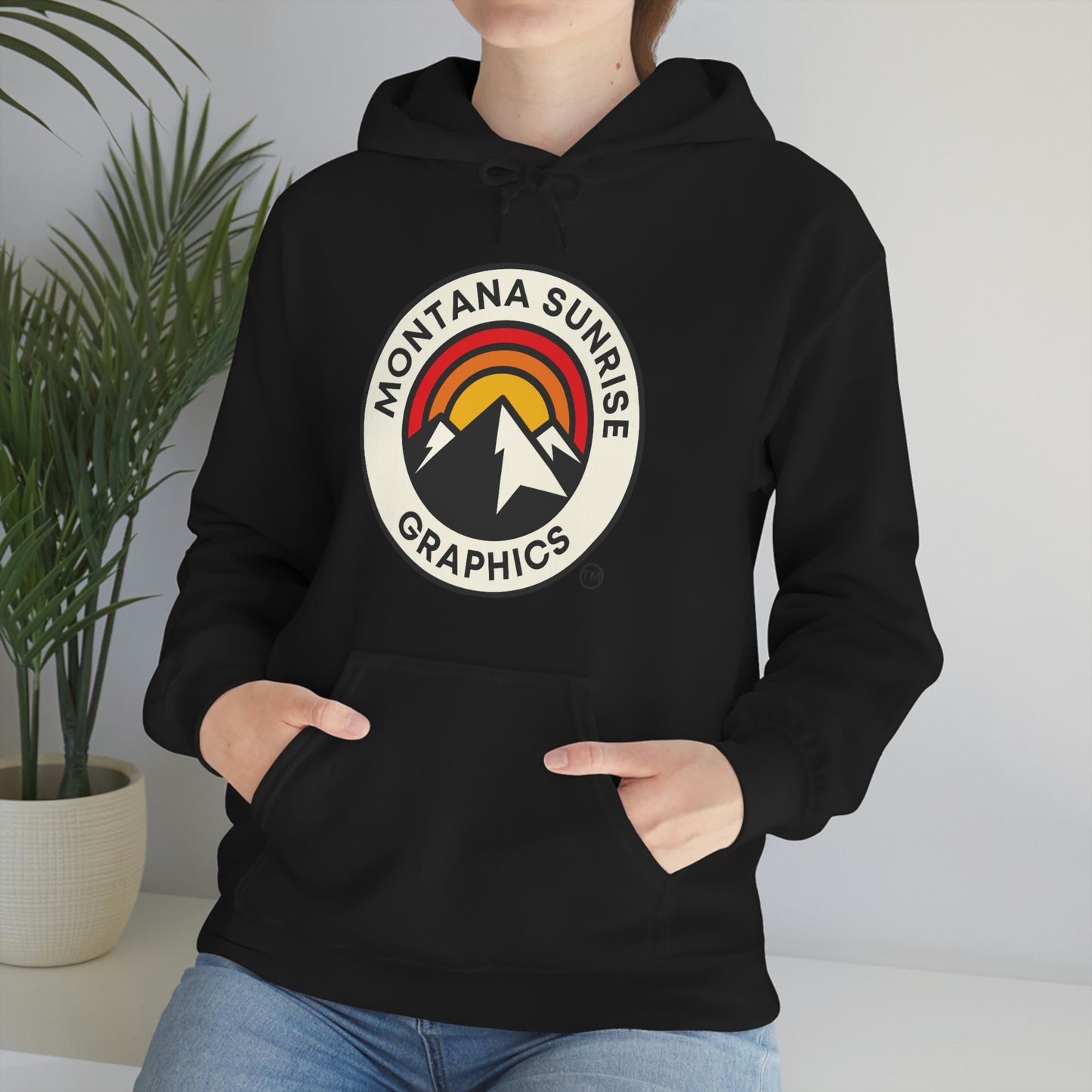 Unisex Hoodie-Montana Sunrise Graphics