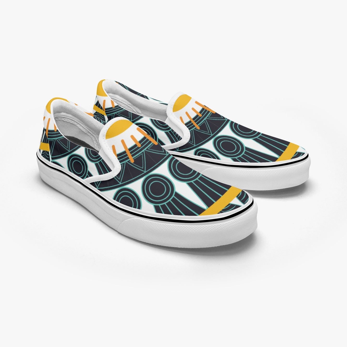 Slip-On Shoes-Teal Sun