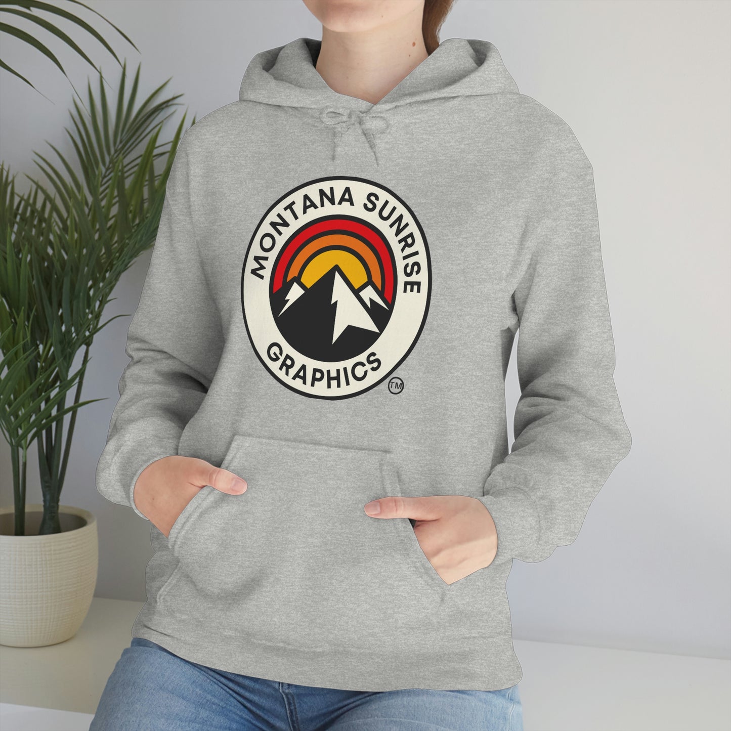 Unisex Hoodie-Montana Sunrise Graphics