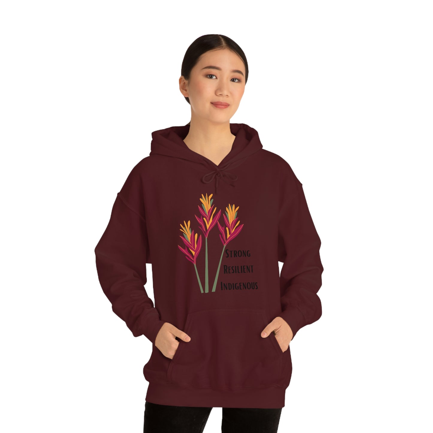 Unisex Hoodie-Strong Resilient Indigenous