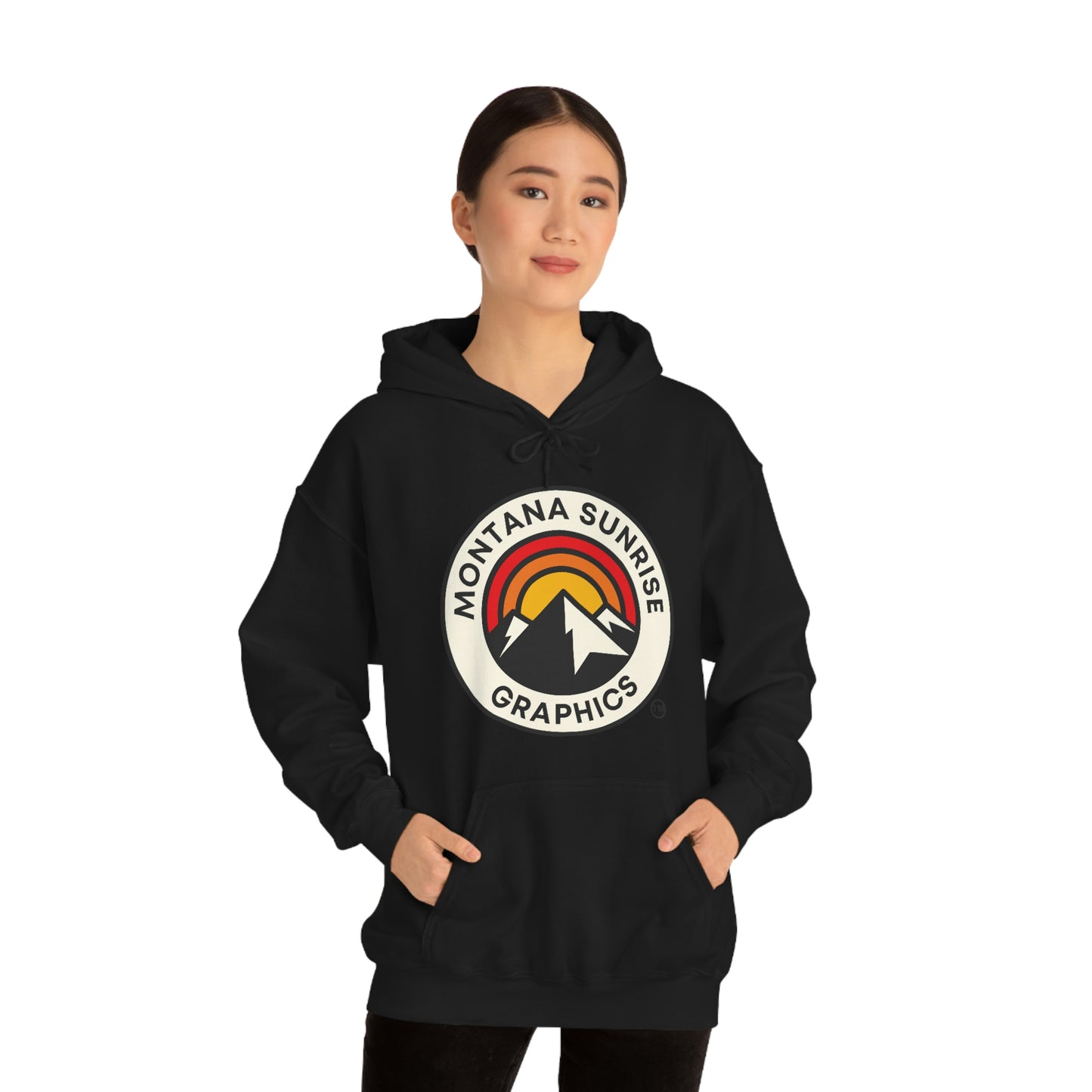 Unisex Hoodie-Montana Sunrise Graphics