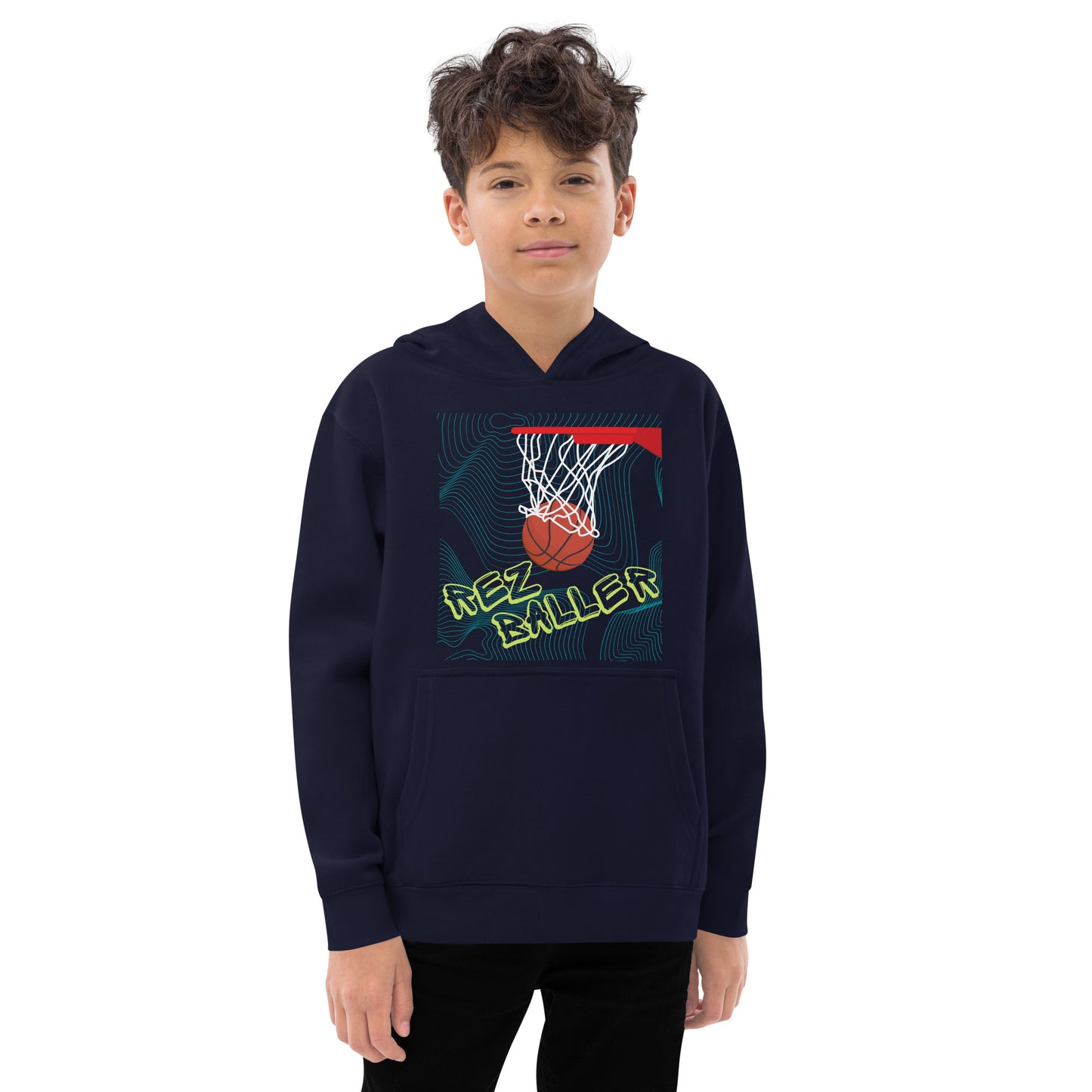 Kids Hoodie- Rez Baller