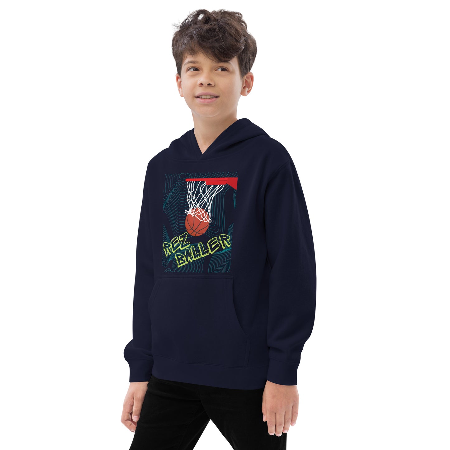 Kids Hoodie- Rez Baller