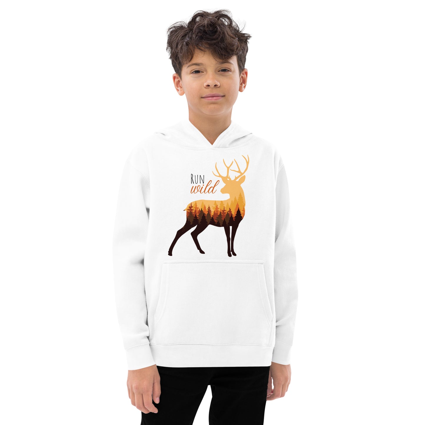 Kids Hoodie-Run Wild