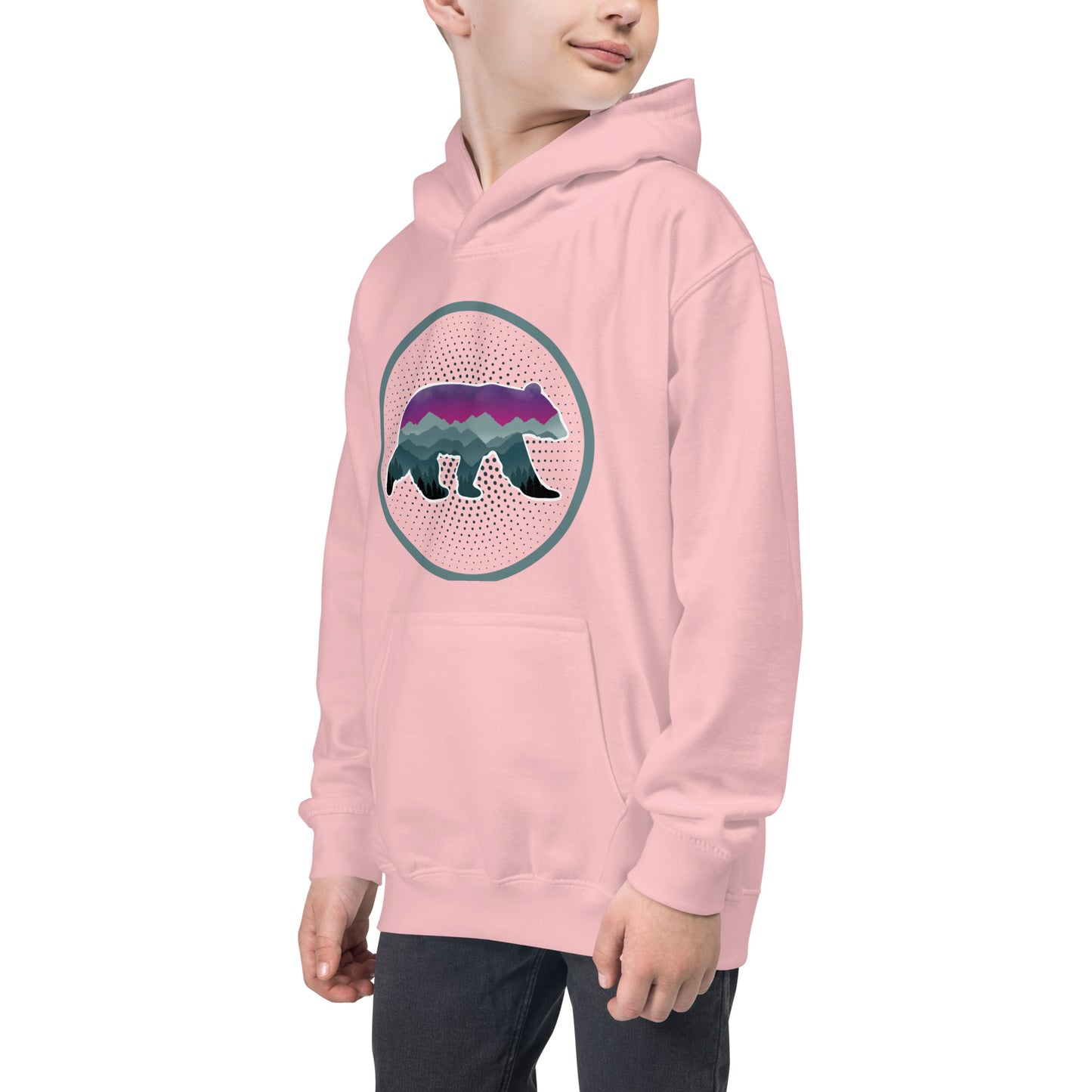 Kids Hoodie-Mountain Bear