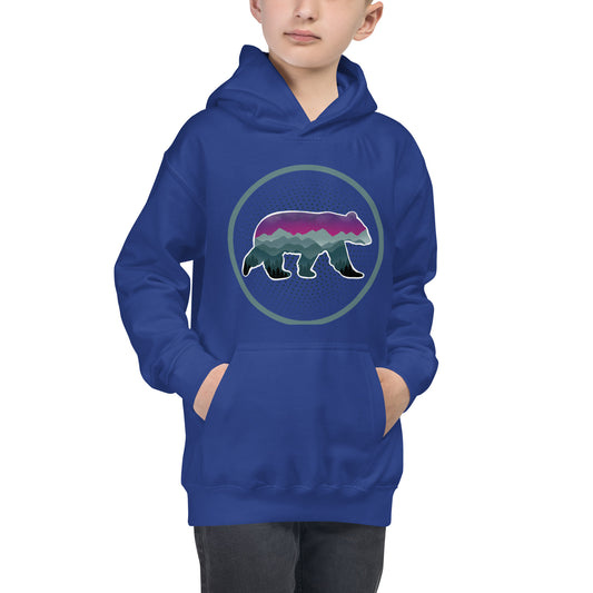 Kids Hoodie-Mountain Bear